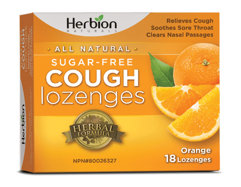 Herbion Naturals Cough Lozenges Sugar-Free Orange