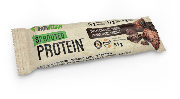 Iron Vegan Sprouted Protein Bar Double Chocolate Brownie