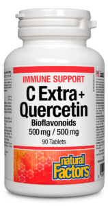 Natural Factors C Extra+ 케르세틴 바이오플라보노이드 500 mg / 500 mg