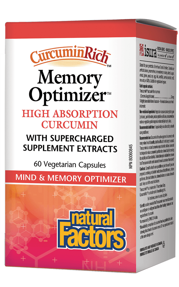 Natural Factors Curcumin Rich Memory Optimizer 60 Capsules