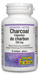 Natural Factors Activated Charcoal Capsules 250 mg