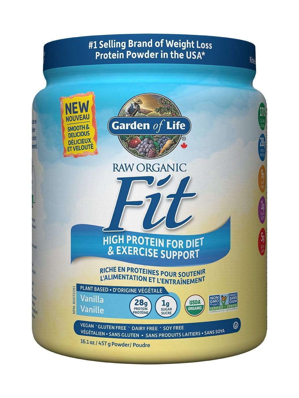 Garden of Life Raw Organic Fit Vanilla 457 g
