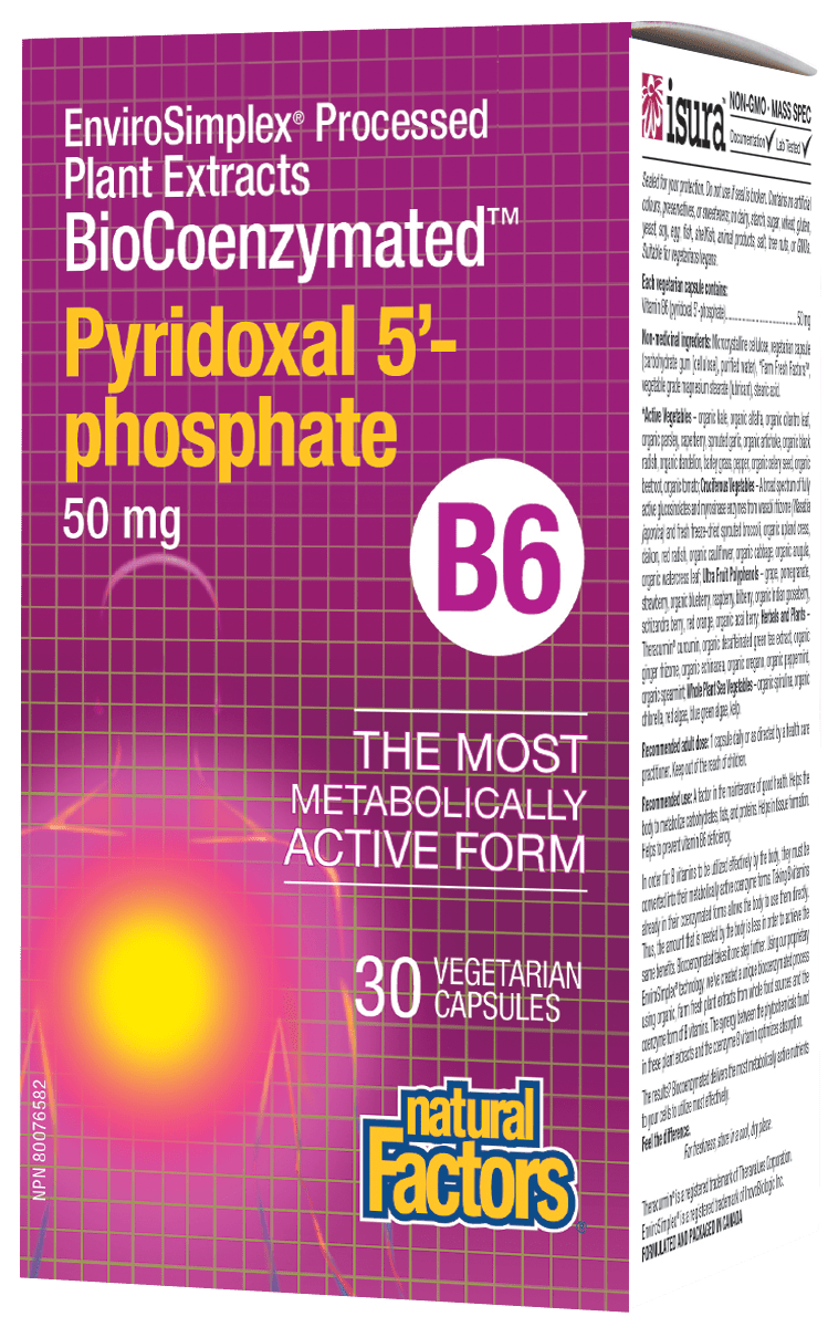 Natural Factors Pyridoxal 5'-phosphate 50 mg