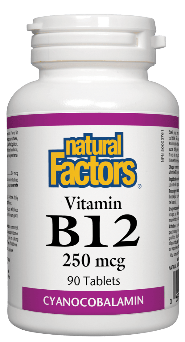 Natural Factors B12 - 250 mcg 90 Tablets
