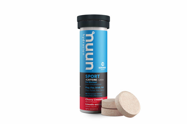 Nuun SPORT + Caffeine Cherry Limeade | Single Tube x 10 Tablets