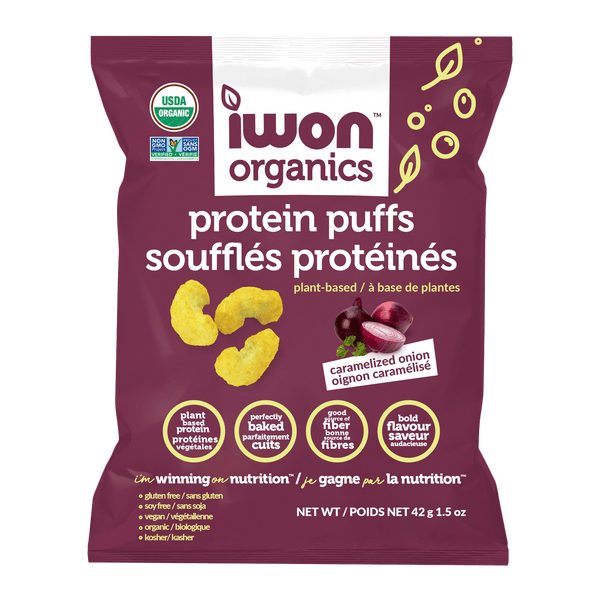 IWON Organics Protein Puffs - Caramelized Onion
