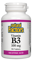 Natural Factors Vitamin B3 100 mg 90 Tablets