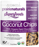 رقائق جوز الهند من برايري ناتشورالز مع الشوكولاتة الداكنة العضوية