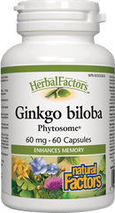 Natural Factors Ginkgo Biloba Phytosome 60mg 60 Capsules