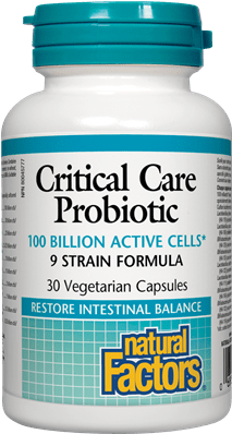 Natural Factors Critical Care Probiotic 100 Billion Active Cells 30 Capsules