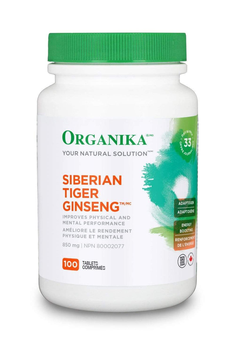 Organika GINSENG - SIBERIAN TIGER 850MG 100 Tablets