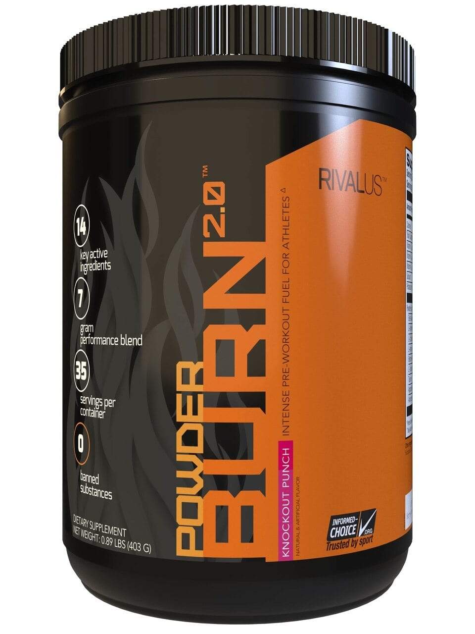 Rivalus Powder Burn Fruit Punch Pre-Workout