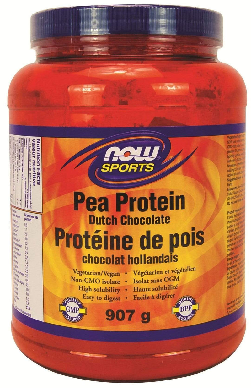 NOW Pea Protein Dutch Chocolate Powder