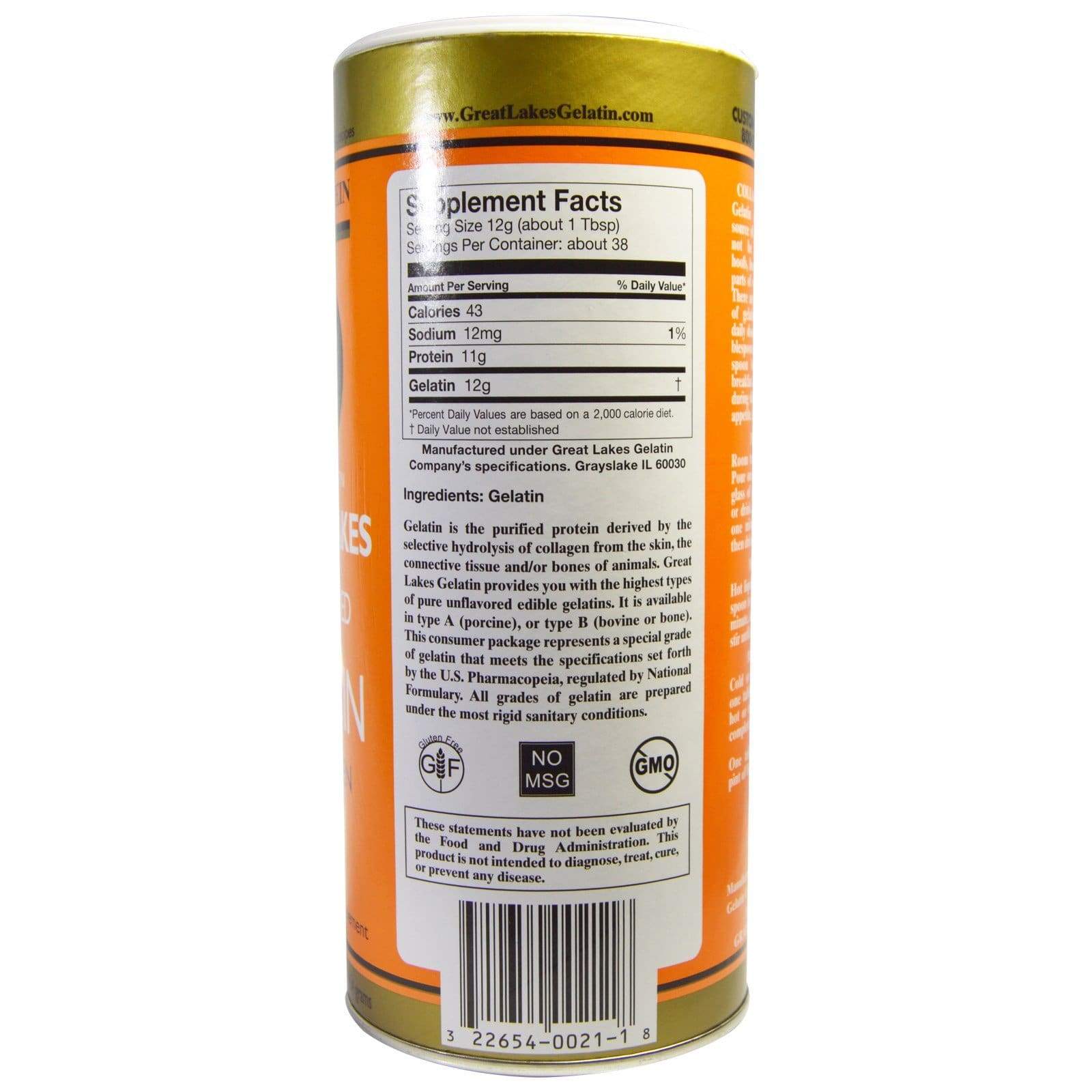 Great Lakes Beef Gelatin