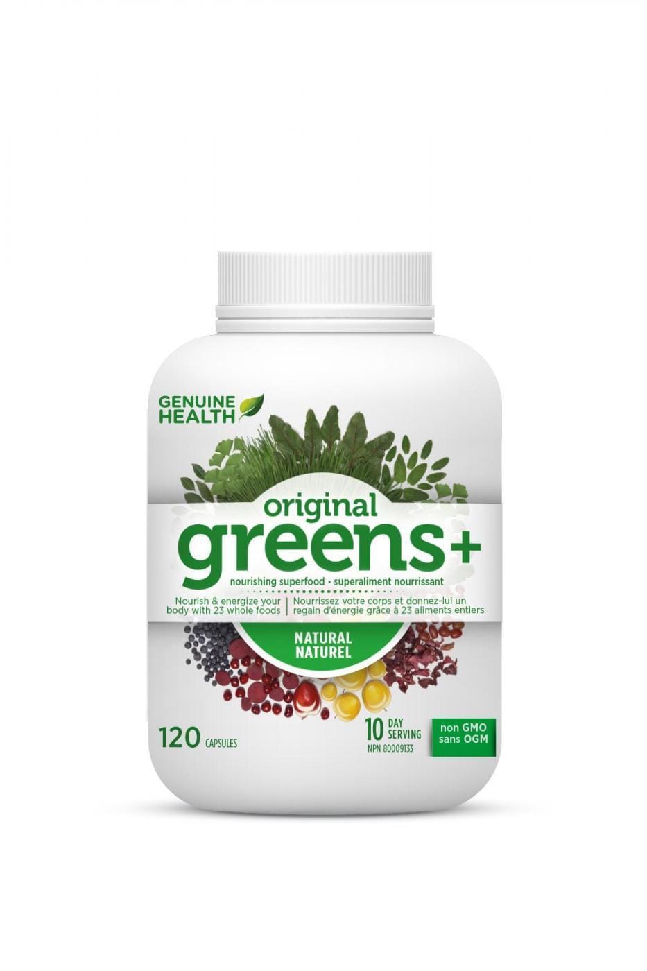 Genuine Health, greens+, 120 Capsules