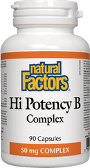 Natural Factors Hi Potency B Complex 50 mg 90 Capsules