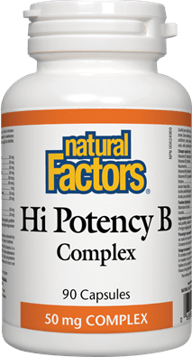 Natural Factors Hi Potency B Complex 50 mg 90 Capsules
