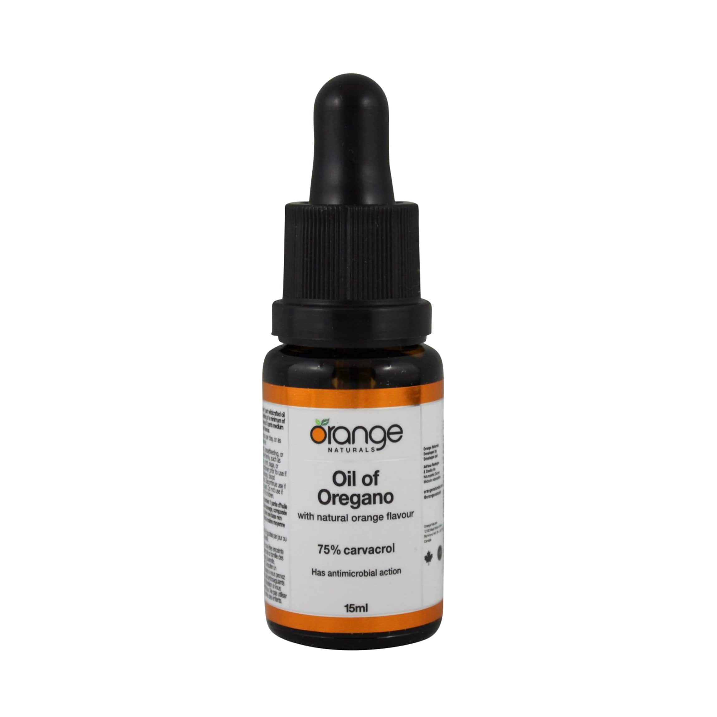 Orange Naturals Oil of Oregano with 75-80% carvacrol MCT base