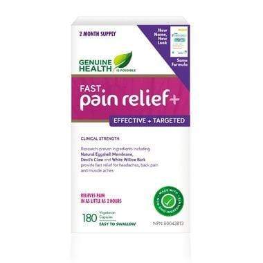 Genuine Health Fast Pain Relief+ 180 Capsules