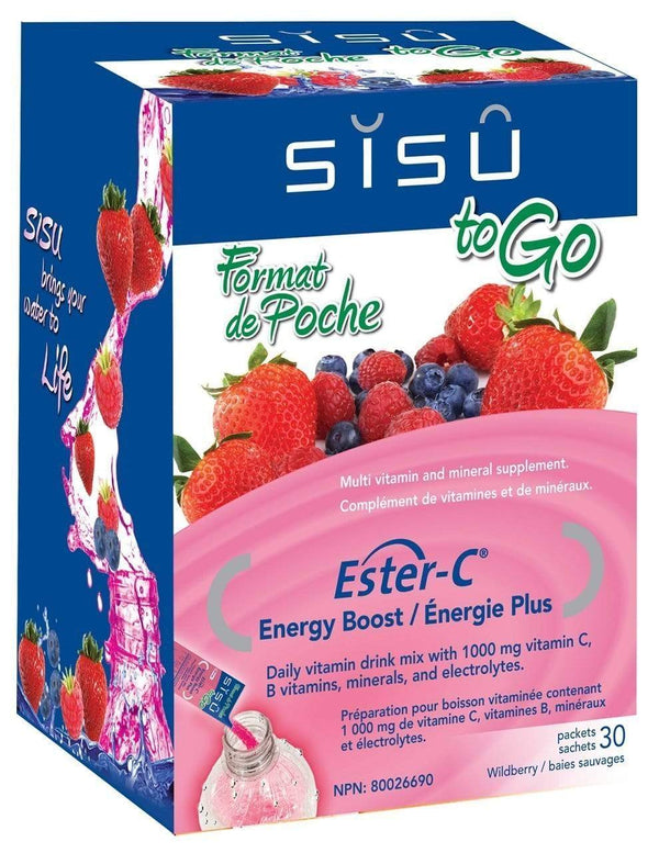 Sisu Ester-C Energy Boost to Go - Wildberry