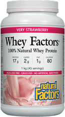 عوامل مصل اللبن من ناتشورال فاكتورز - فراولة جدًا