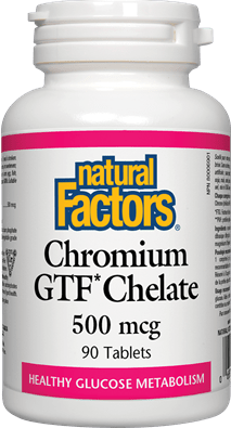 Natural Factors 크롬 GTF 킬레이트 500mcg 90정