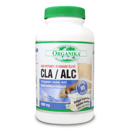 Organika CLA (Conjugated Linoleic Acid) 95% 1000MG 120 Softgels