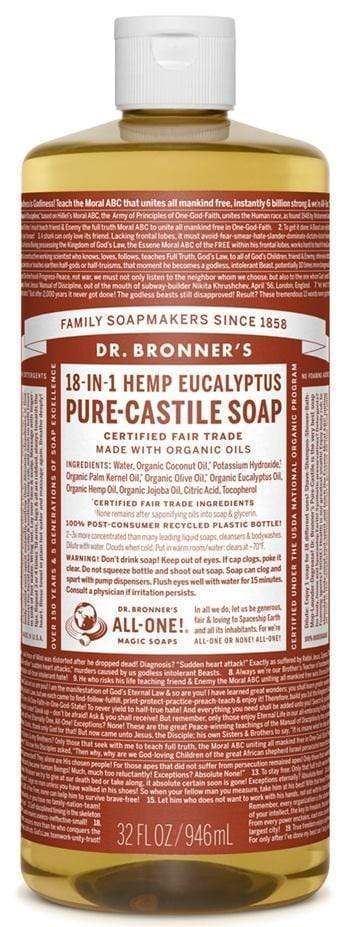 Dr. Bronner's Eucalyptus Liquid Soap