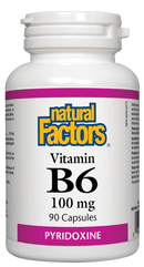 Natural Factors B6 100 mg 90 Capsules
