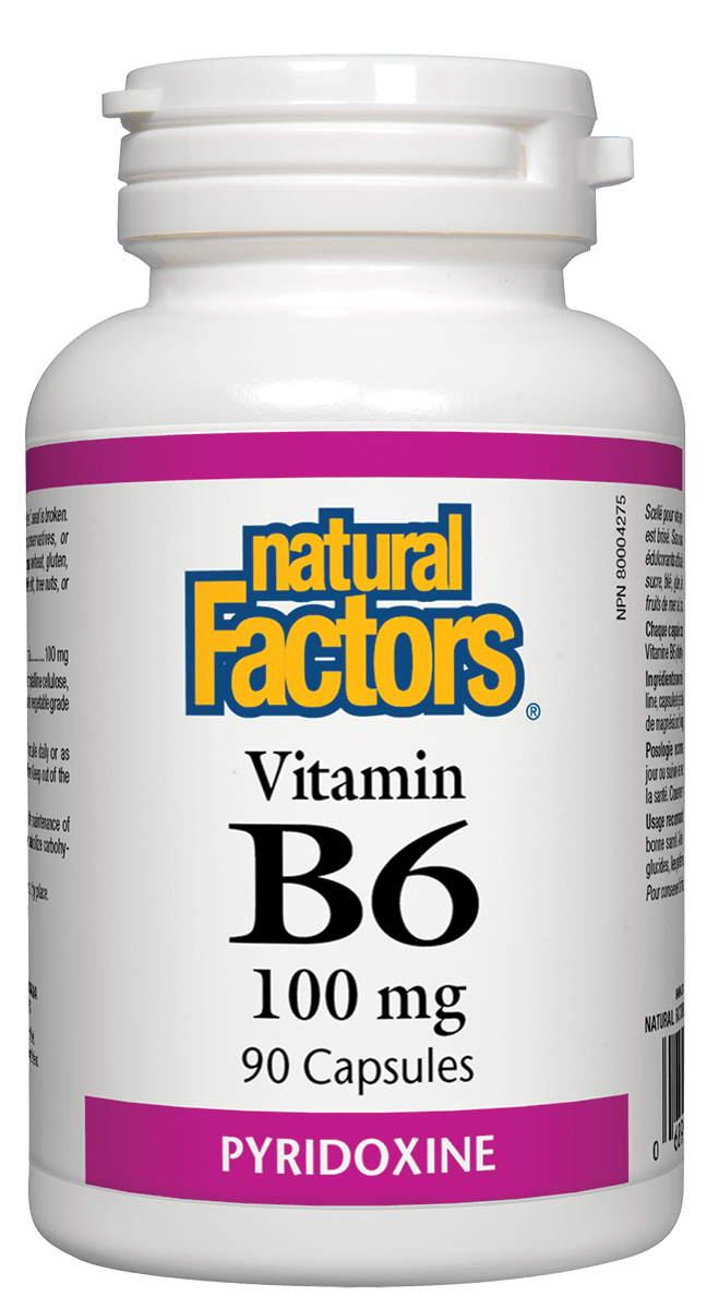 Natural Factors B6 100 mg 90 Capsules