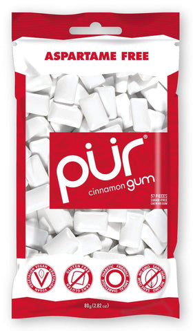 PUR Gum Cinnamon Gum | 57pc BAG