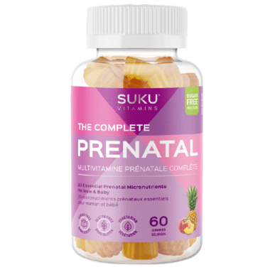 Suku Vitamins, The Complete Prenata,l Peach & Pineapple, 60 Gummies
