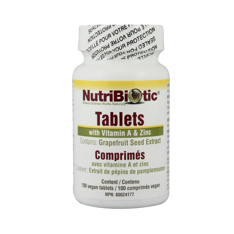 Nutribiotic Tablets GSE  125mg with Vitamin A & Zinc