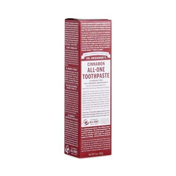 Dr. Bronner’s, All-One Toothpaste, Cinnamon, 140g (5Oz)