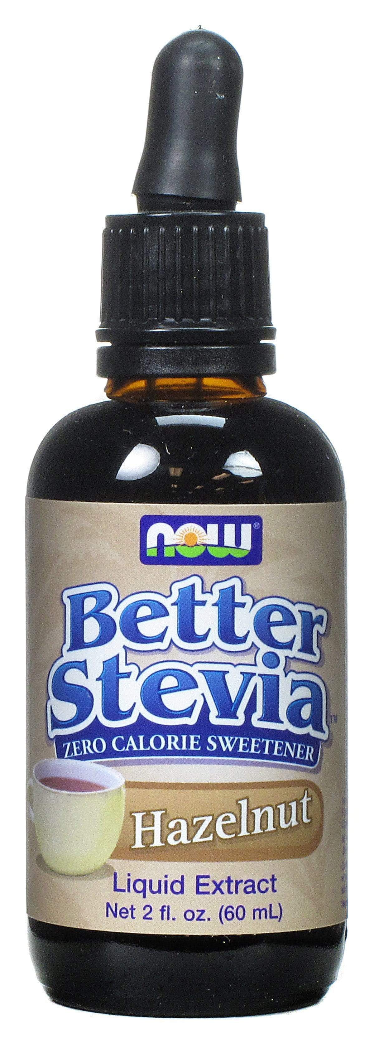 NOW Better Stevia Liquid Extract Hazelnut Cream