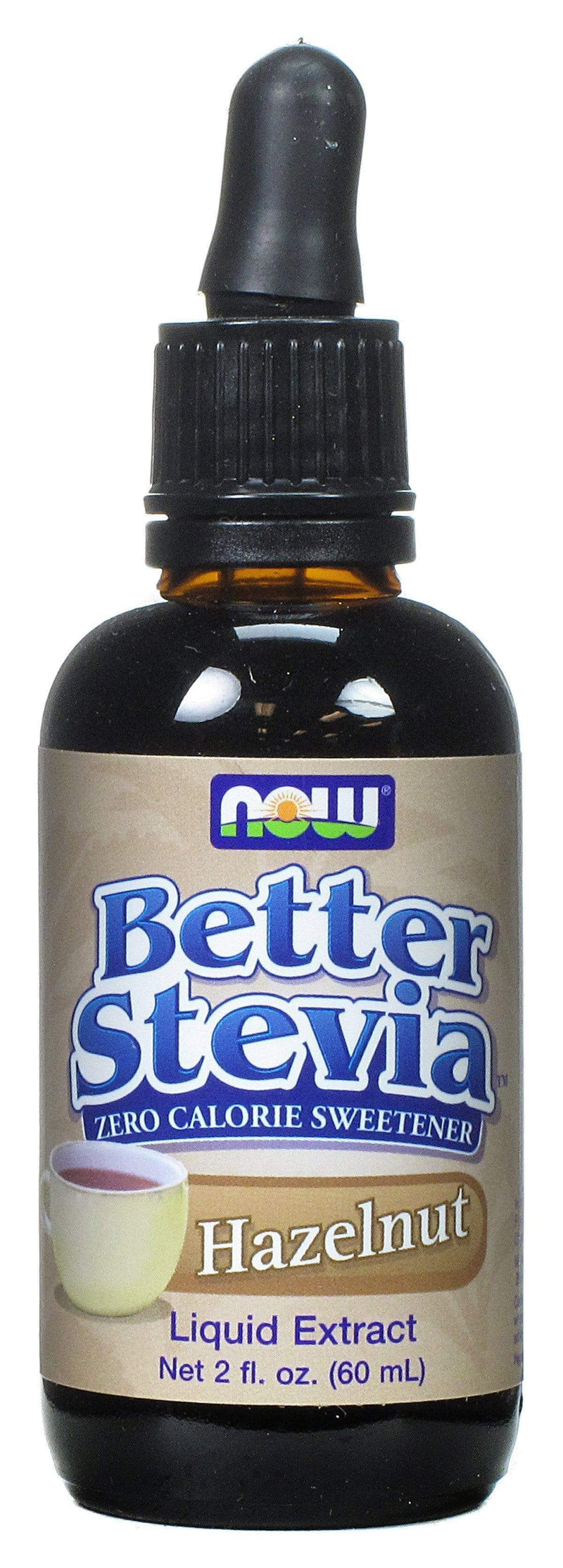 NOW Better Stevia 액체 추출물 헤이즐넛 크림