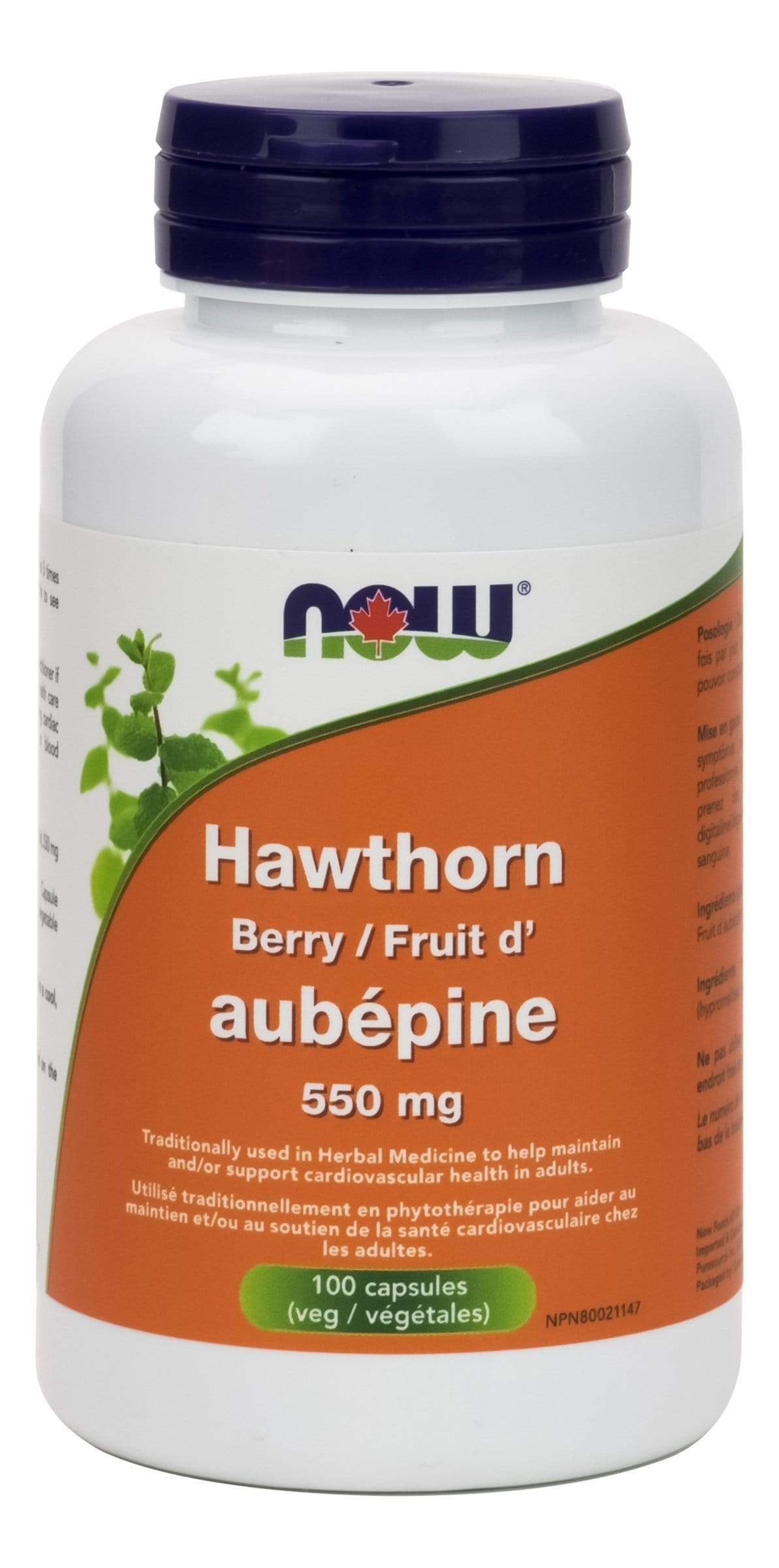 NOW Hawthorn Berry 550 mg 100 V-Caps