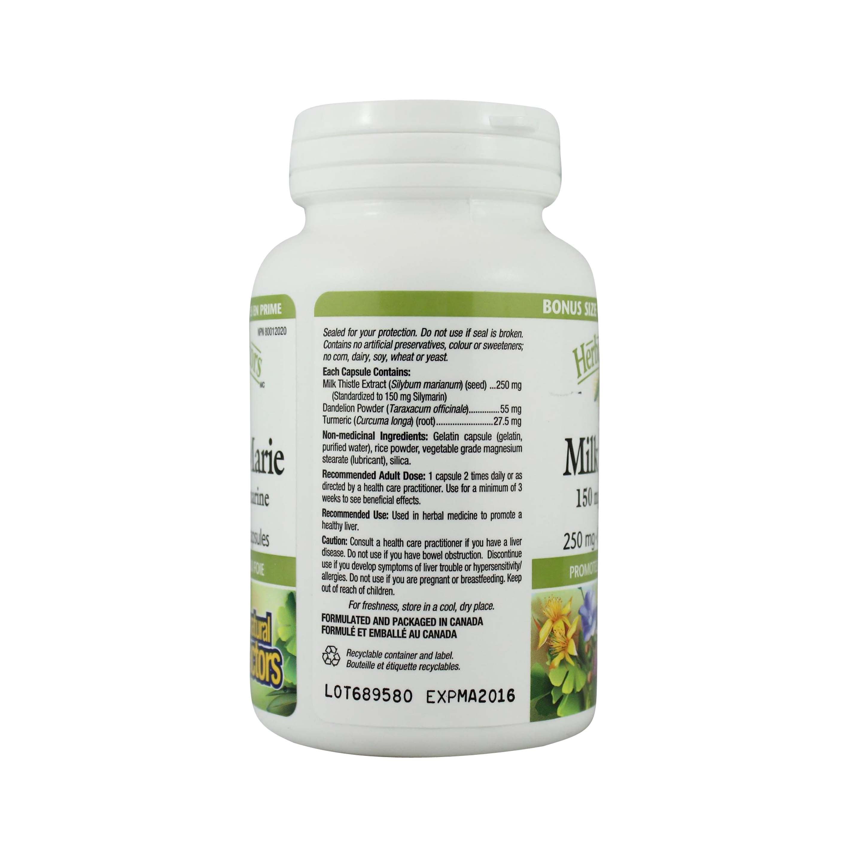 Natural Factors Milk Thistle - Bonus Size 120 Capsules