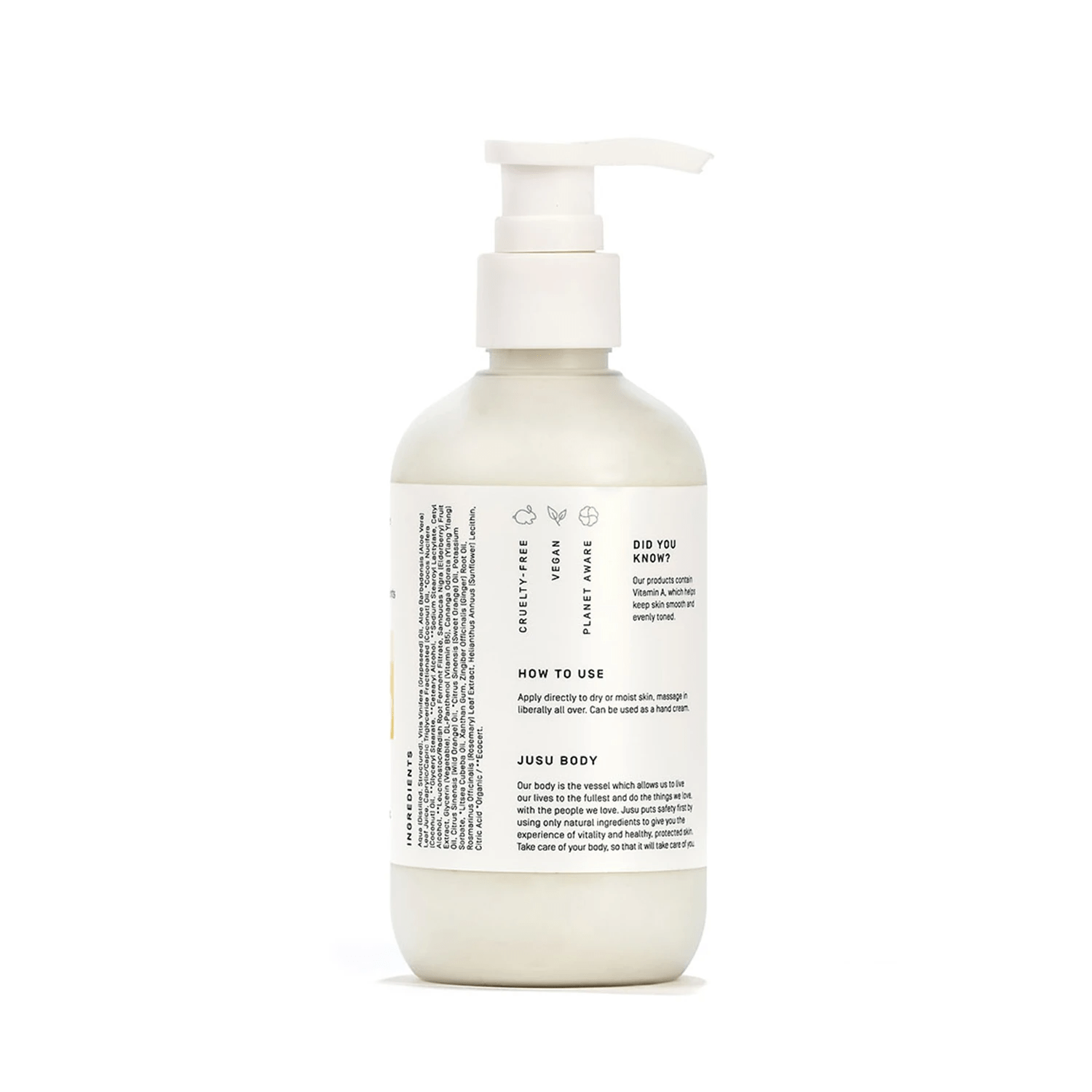 Jusu Plant Based Ginger Citrus Body Lotion
