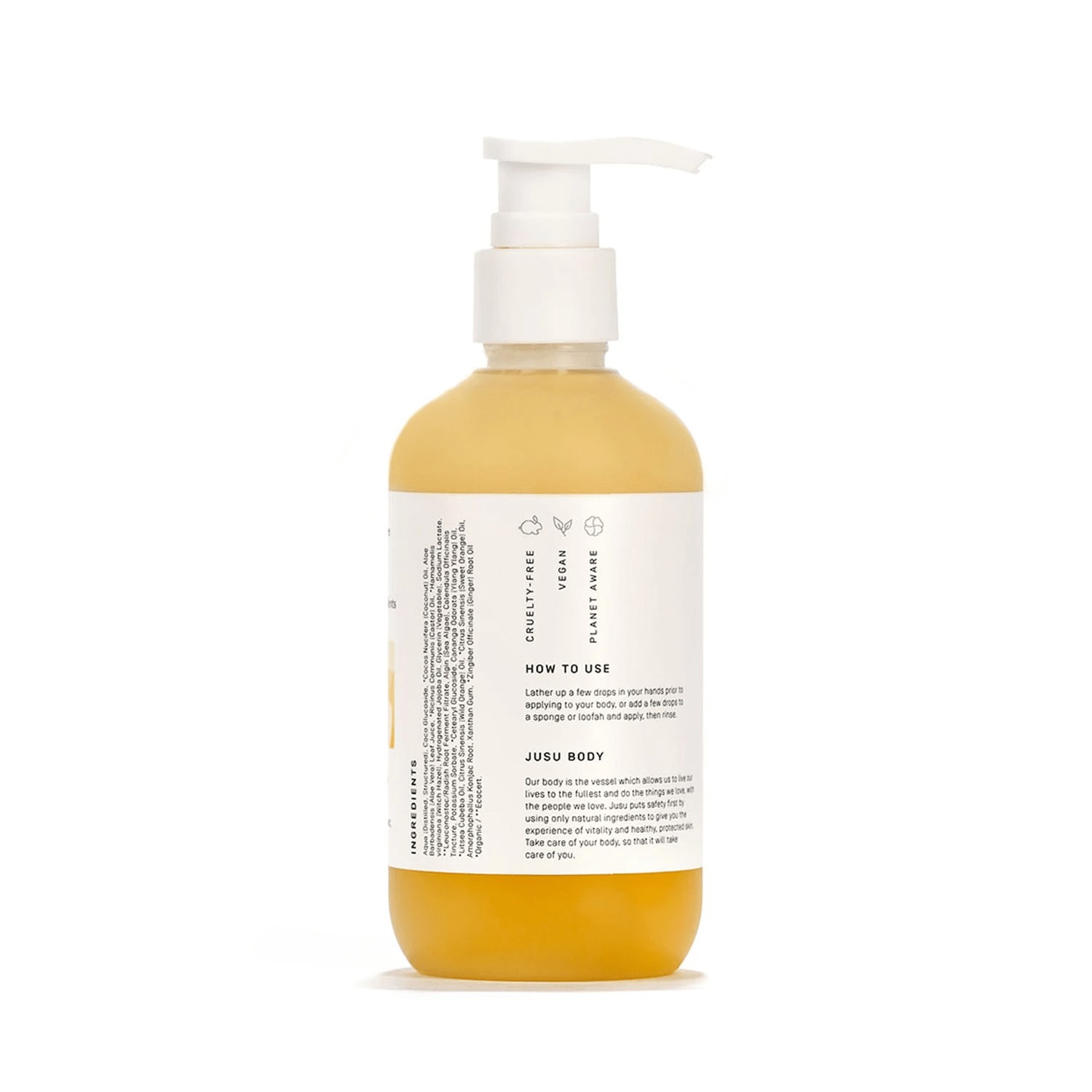Jusu Plant Based Ginger Citrus Body Wash