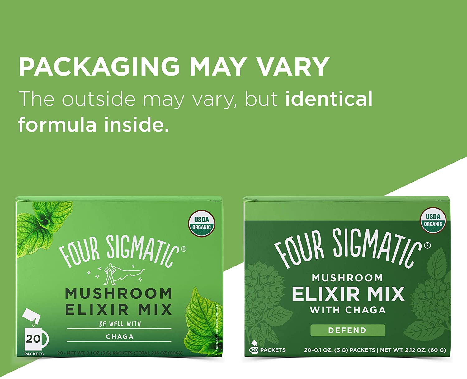 Four Sigmatic Chaga Mushroom Elixir Mix 20 x 3 g Packets