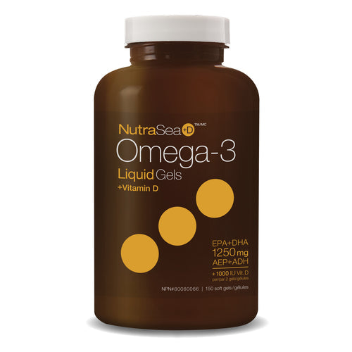 NutraSea+D, Omega-3 Liquid Gels, Fresh Mint, 150 Softgels