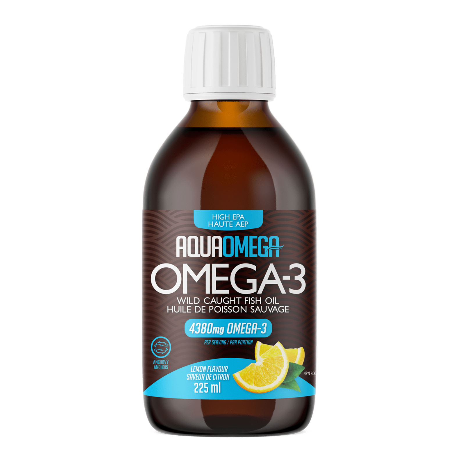 AquaOmega High EPA Omega-3 4380 mg - Lemon