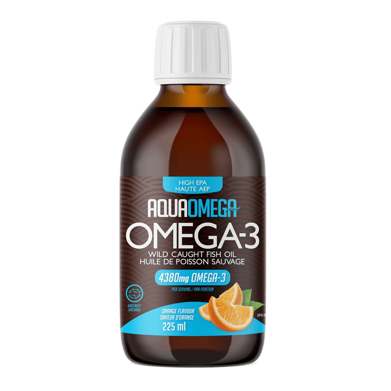 AquaOmega, High EPA Omega-3, 4380mg, Orange, 225mL