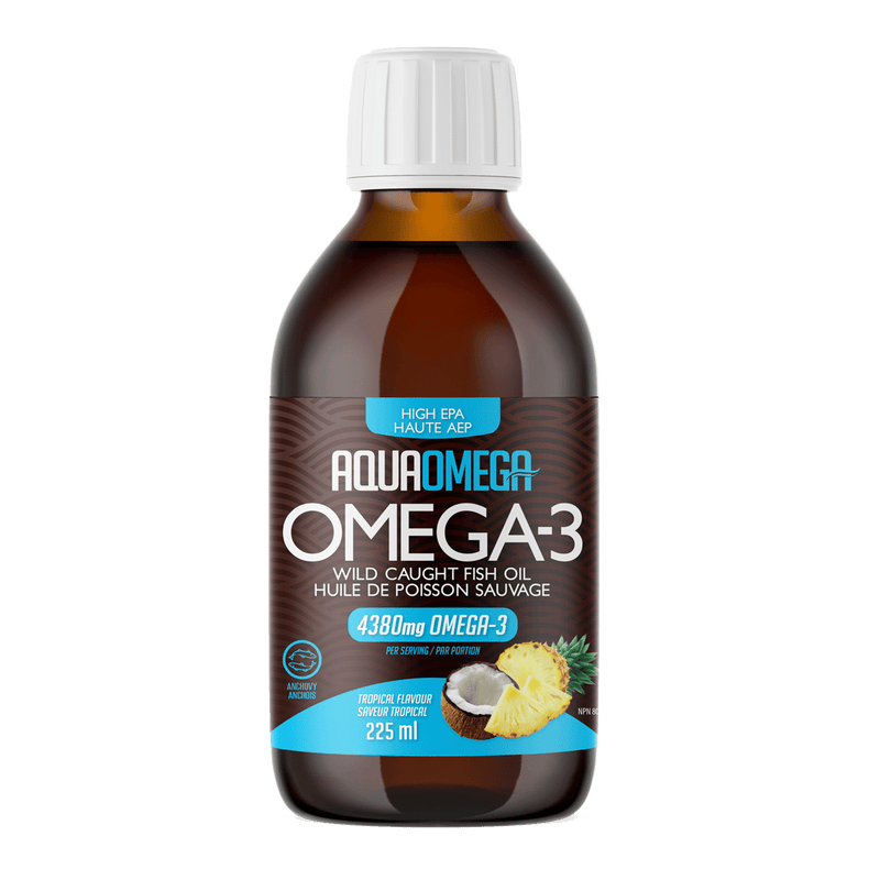 AquaOmega 고 EPA 오메가-3 4380mg - 트로피컬(225ml)
