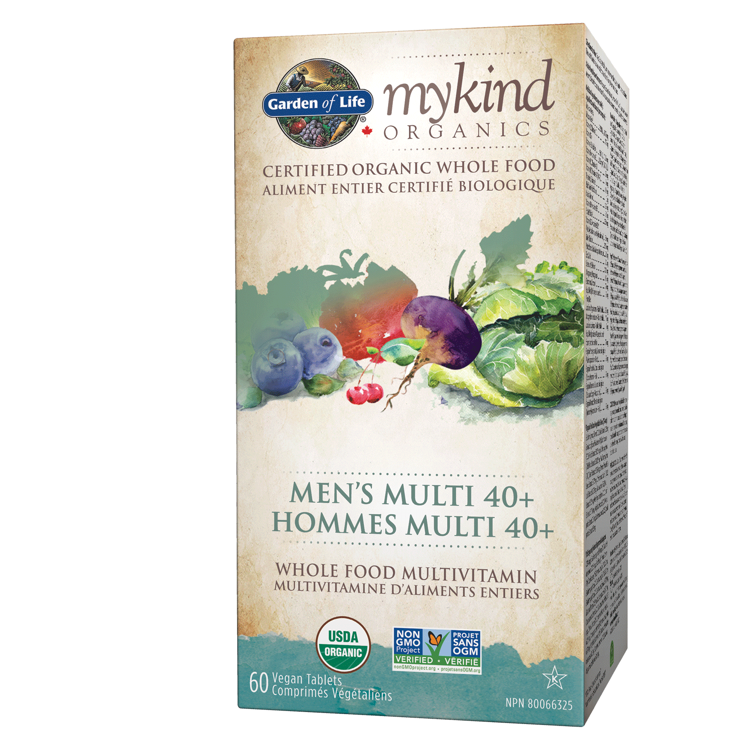Garden of Life mykind Organics Men's Multi 40+