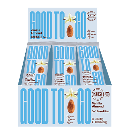 Good To Go Vanilla Almond Keto Bars 9x40 g