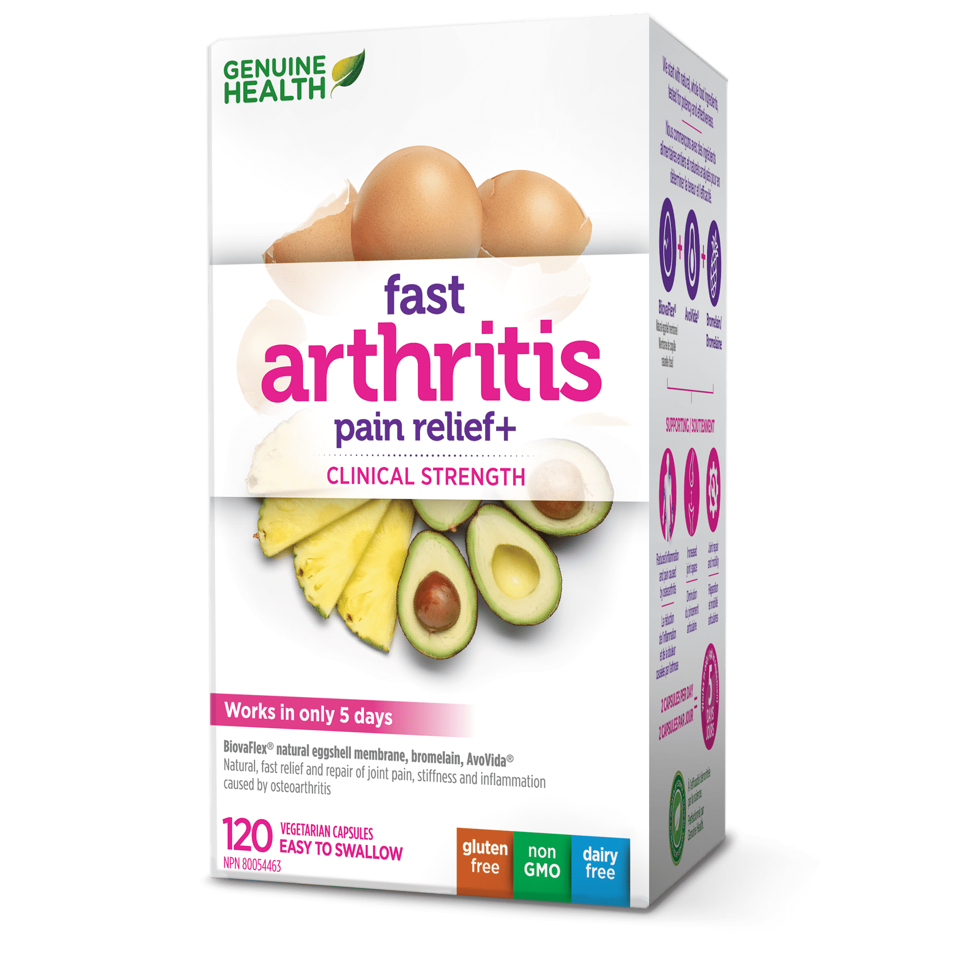 Genuine Health fast arthritis relief+ 120 Capsules
