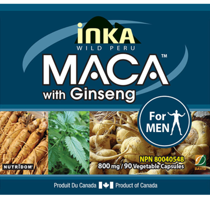 Inka Maca with Ginseng, For Men, 800mg, 90 caps