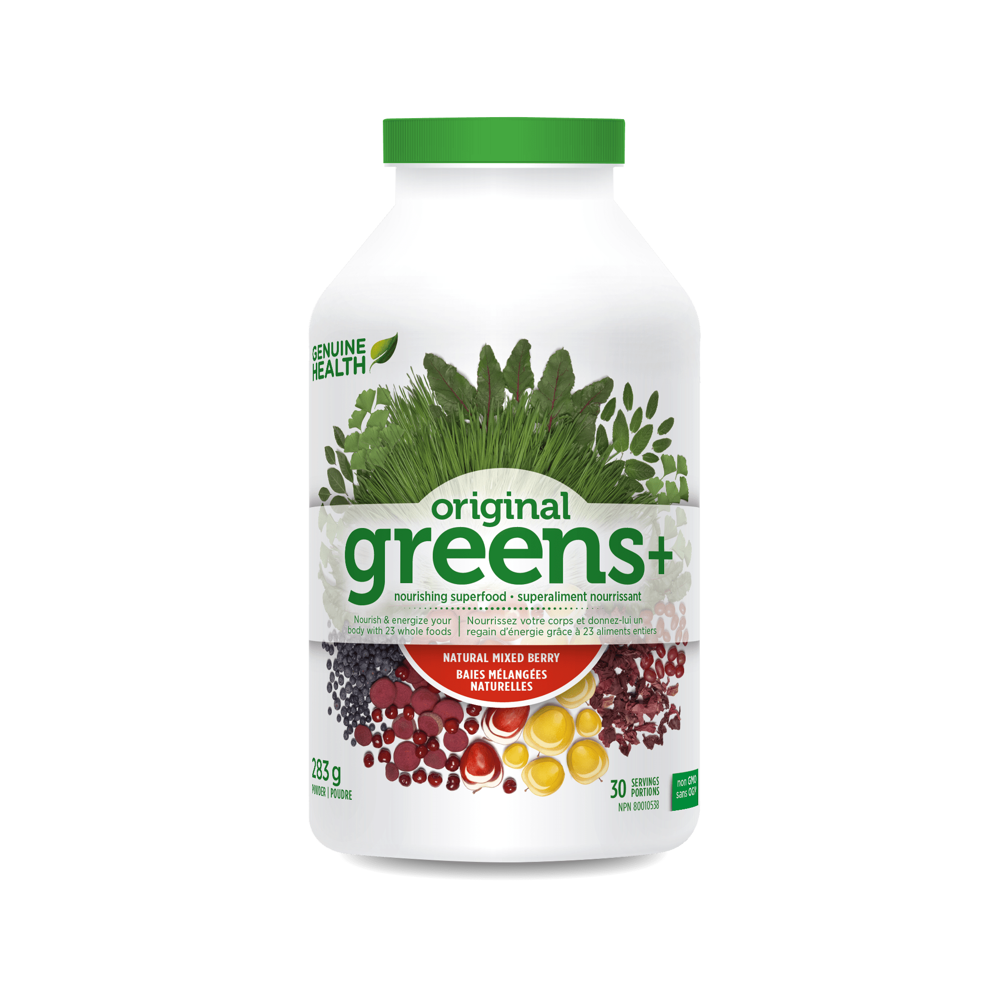 Genuine Health Greens+ Natural Mixed Berry